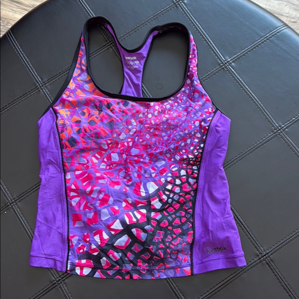 Reebok purple swim/athletic tank top